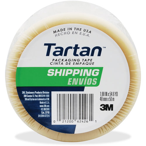 Tartan™ General Purpost Packaging Tape, 2" x 55 Yards, 3" Core