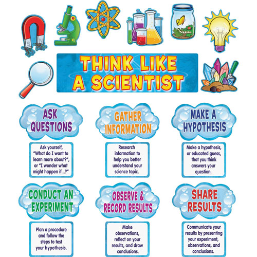 Teacher Created Resources Mini Bulletin Board Set, Think Like a Scientist, 1 ST, Multi