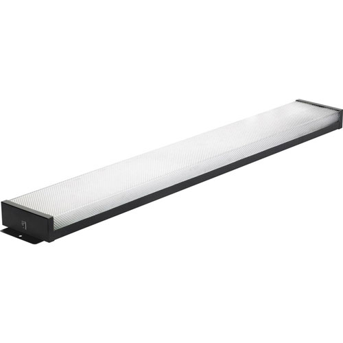 Tennsco Packing Table Task Light, 32 W Bulb, Acrylic, Desk Mountable, Black, White, for Work Area
