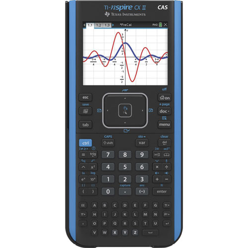 Texas Instruments Graphing Calculator, Cs Ii Cas, 7-1/4"Wx11-4/5"Lx2"H, Multi