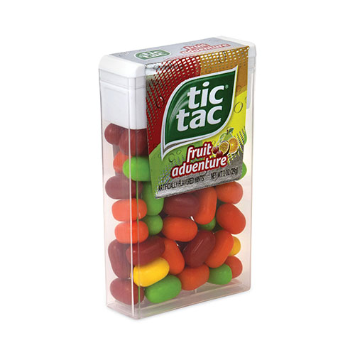 Tic Tac Fruit Adventure Mints, 1 oz Flip-Top Dispenser, 12/Pack