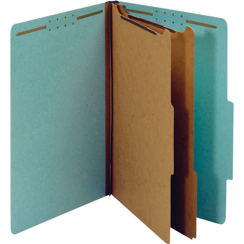 TOPS 2 1/2" Expandable Recycled Classification Folder, Legal, Light Blue
