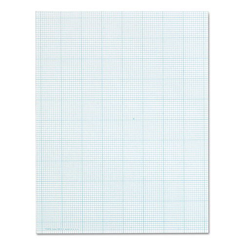 TOPS Cross Section Pads, Cross-Section Quadrille Rule (10 sq/in, 1 sq/in), 50 White 8.5 x 11 Sheets
