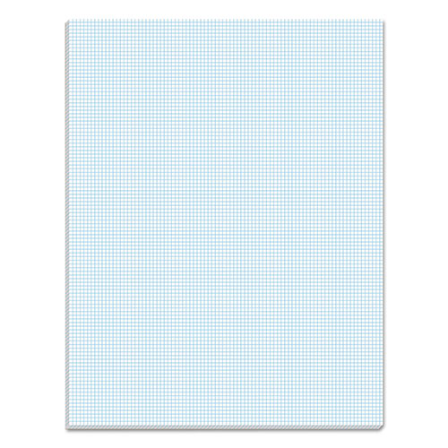 TOPS Quadrille Pads, Quadrille Rule (10 sq/in), 50 White 8.5 x 11 Sheets