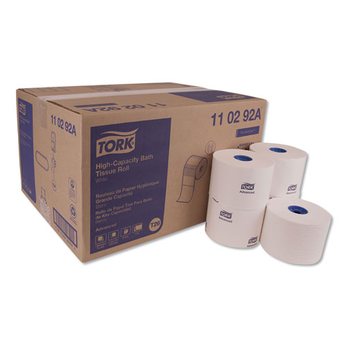 Tork Advanced High Capacity Bath Tissue, Septic Safe, 2-Ply, White, 1,000 Sheets/Roll, 36/Carton