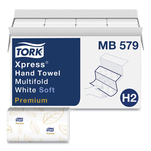 Tork Premium Soft Xpress 3-Panel Multifold Hand Towels, 9.13 x 9.5, 135/Packs, 16 Packs/Carton