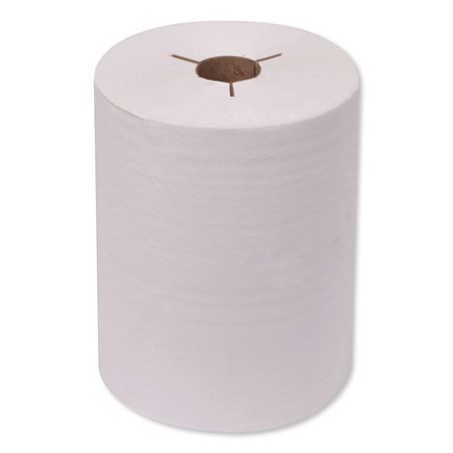 Tork Universal Hand Towel Roll, Notched, 8" x 425 ft, Natural White, 12 Rolls/Carton