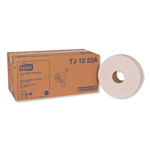 Tork Universal Jumbo Bath Tissue, Septic Safe, 2-Ply, White, 3.48" x 2,000 ft, 6/Carton