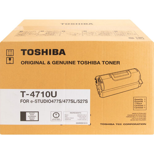 Toshiba Toner Cartridge, f/ E-Studio 477, 36,000 Page Yield, Black