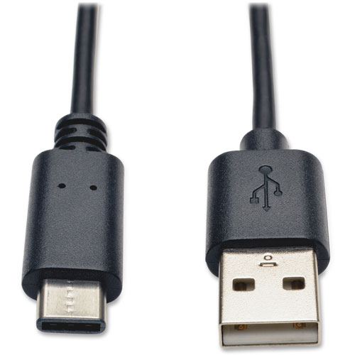 Tripp Lite USB 2.0 Hi-Speed Cable, USB 2. A To C, 3', Black