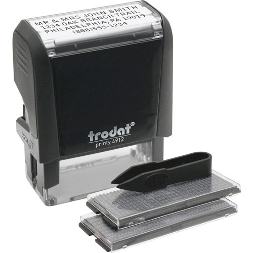 Trodat Do-it-Yourself Stamp - Date Stamp, 0.75" x 1.88", 10000 Impressions, Black
