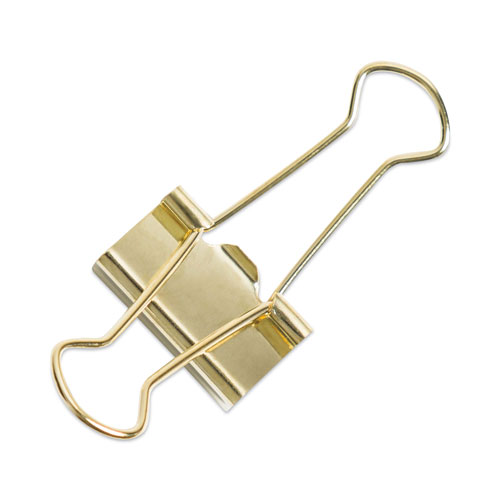 U Brands Binder Clips, Small, Gold, 72/Pack