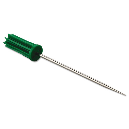 Unger People's PaperPicker Replacement Pin Plugs, 4", Stainless Steel/Green