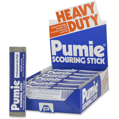 United-States-Pumice-Company Scouring Pumice Stick, 6" x 3/4" x 1-1/4", 6PK/CT, Gray