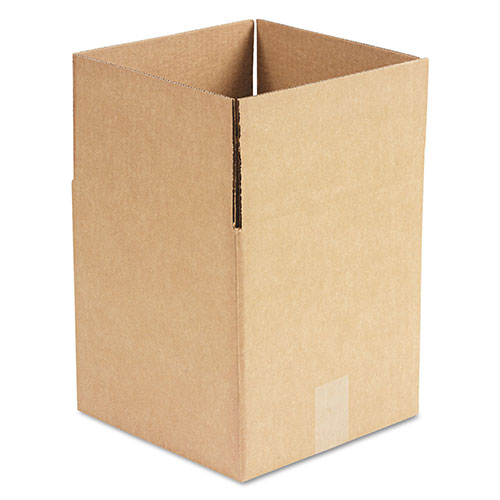 Universal Cubed Fixed-Depth Corrugated Shipping Boxes, Regular Slotted Container (RSC), Large, 10" x 10" x 10", Brown Kraft, 25/Bundle
