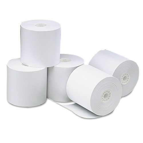 Universal Direct Thermal Printing Paper Rolls, 3.13" x 273 ft, White, 50/Carton