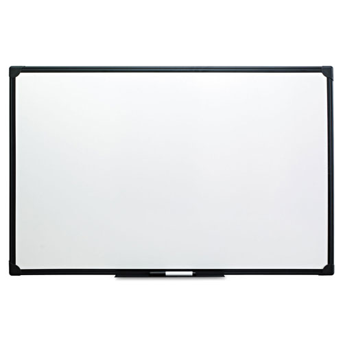Universal Design Series Deluxe Dry Erase Board, 36 x 24, White Surface, Black Anodized Aluminum Frame