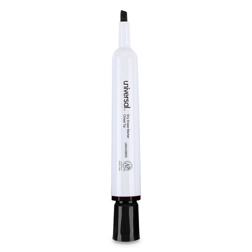 Universal Dry Erase Marker Value Pack, Broad Chisel Tip, Black, 36/Pack