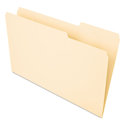 Universal Interior File Folders, 1/3-Cut Tabs: Assorted, Legal Size, 9.5-pt Manila, 100/Box