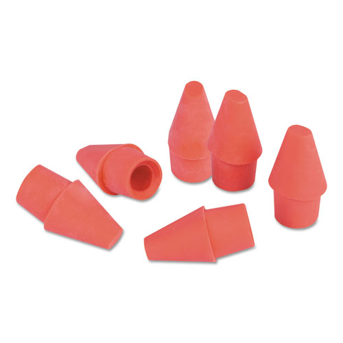 Universal Pencil Cap Erasers, For Pencil Marks, Pink, 150/Pack