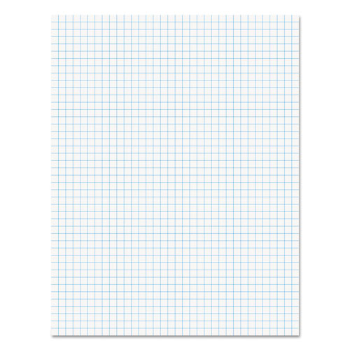 Universal Quadrille-Rule Glue Top Pads, Quadrille Rule (4 sq/in), 50 White 8.5 X 11 Sheets, Dozen