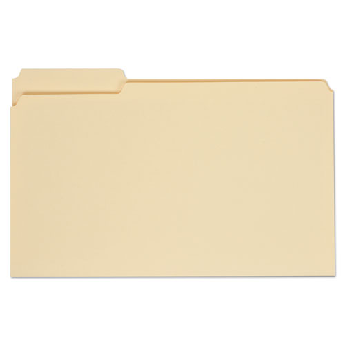 Universal Top Tab File Folders, 1/3-Cut Tabs: Assorted, Legal Size, 0.75" Expansion, Manila, 100/Box