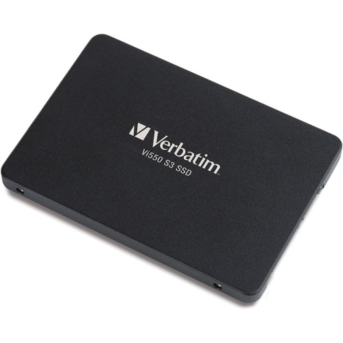 Verbatim Internal SSD, 2.5", 560MB/s Read/535MB/s Write, 128GB, Black