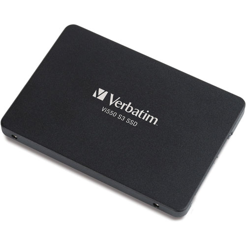 Verbatim Internal SSD, 2.5", 560MB/s Read/535MB/s Write, 256GB, Black