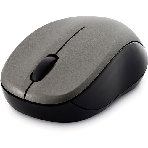Verbatim Silent Wireless Blue LED Mouse, 2.4 GHz Frequency/32.8 ft Wireless Range, Left/Right Hand Use, Graphite