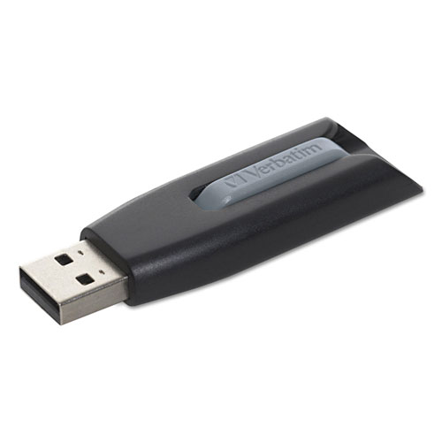 Verbatim Store 'n' Go V3 USB 3.0 Drive, 256 GB, Black/Gray