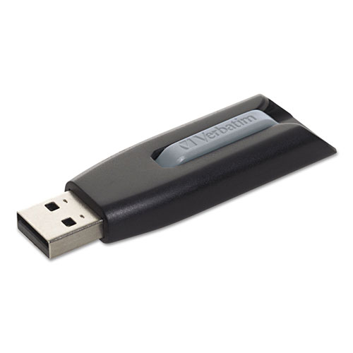 Verbatim Store 'n' Go V3 USB 3.0 Drive, 64 GB, Black/Gray