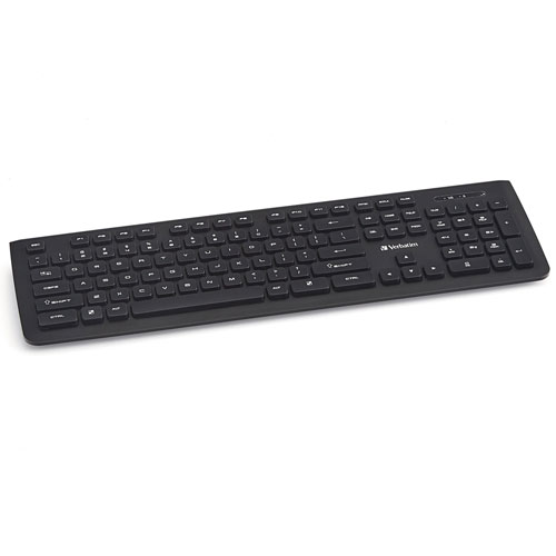Verbatim Wireless Slim Keyboard, 103 Keys, Black