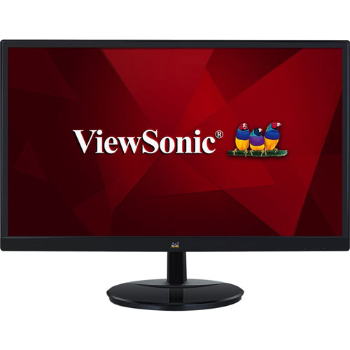 Viewsonic LED Monitor, Frameless, 24-1/2"Wx9-3/10"Dx17-3/5"H, Black