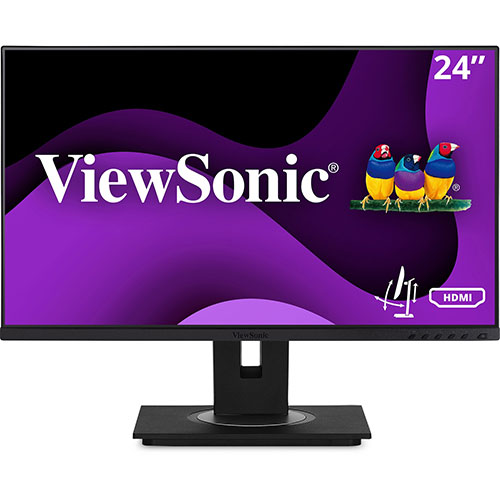 Viewsonic VG2448A 24 Inch IPS 1080p Ergonomic Monitor with Ultra-Thin Bezels