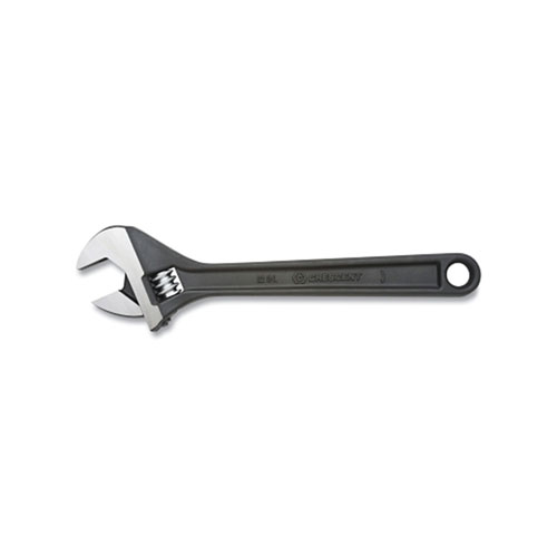 Vuzix Black Oxide Adjustable Tapered Handle Wrench, Polished Face, 10 in Overall L, 1.13 in Opening, SAE/Metric