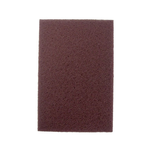 Weiler Non-Woven Hand Pad, General Purpose, 6 in x 9 in, Medium/Coarse, Brown