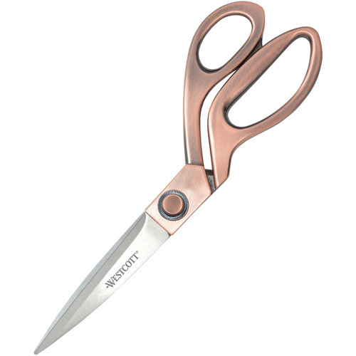 Westcott® Vintage Metallic Scissors, 8", Copper