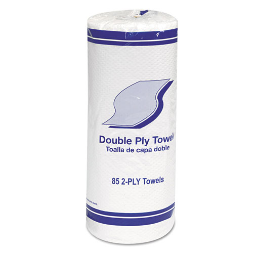 Whitehall Kitchen Roll Towels, 2-Ply, 11", White, 85 sheets/Roll, 30 Rolls/Carton