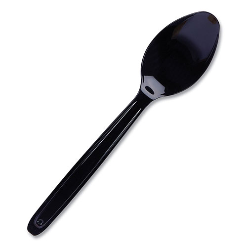 WNA Comet Cutlery for Cutlerease Dispensing System, Spoon 6", Black, 960/Box