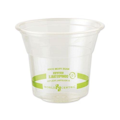 World Centric Clear Cold Cups, 10 oz, Clear, 1,000/Carton