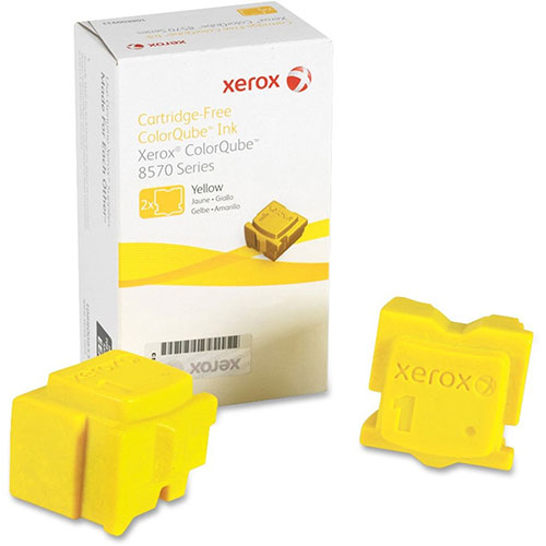 Xerox 108R00928 Solid Ink Stick, 4400 Page-Yield, Yellow, 2/Box