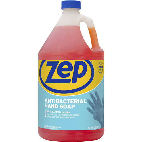 Zep Commercial® Antimicrobial Hand Soap, Fresh Clean Scent, 1 gal (3.8 L), 4/Case