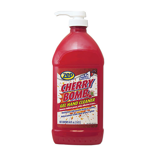 Zep Commercial® Cherry Bomb Gel Hand Cleaner, Cherry Scent, 48 oz Pump Bottle