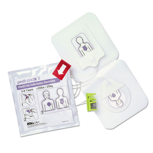 Zoll Medical Pedi-padz II Defibrillator Pads, Children Up to 8 Years Old, 2-Year Shelf Life