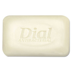 Dial Antibacterial Deodorant Bar Soap, Unwrapped, White, 2.5oz, 200/Carton