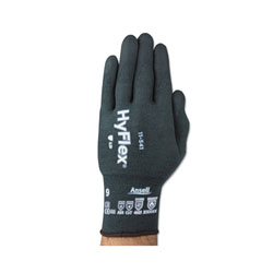 Ansell HyFlex® 11-541 Nitrile Foam Palm Coated Gloves, Size 9, Gray