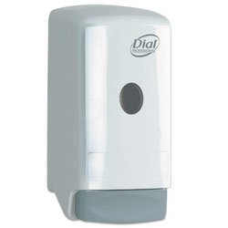 Dial Liquid Soap Dispenser, Model 22, 800 mL, 5.25" x 4.25" x 10.25", White
