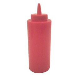 Misc Imports 12 Ounce Red Squeeze Bottle