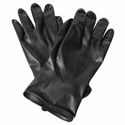 North Safety Products Chemical Resistant Gloves, 9, Black