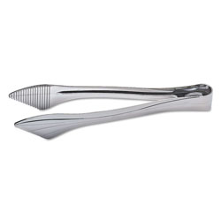 WNA Comet Reflections Heavyweight Plastic Utensils, Serving Tongs, Silver